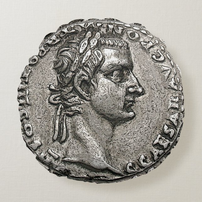 Coussins Ronds Caligula Empereur romain 🏛️ Gaius César Ancien Co (Devant)