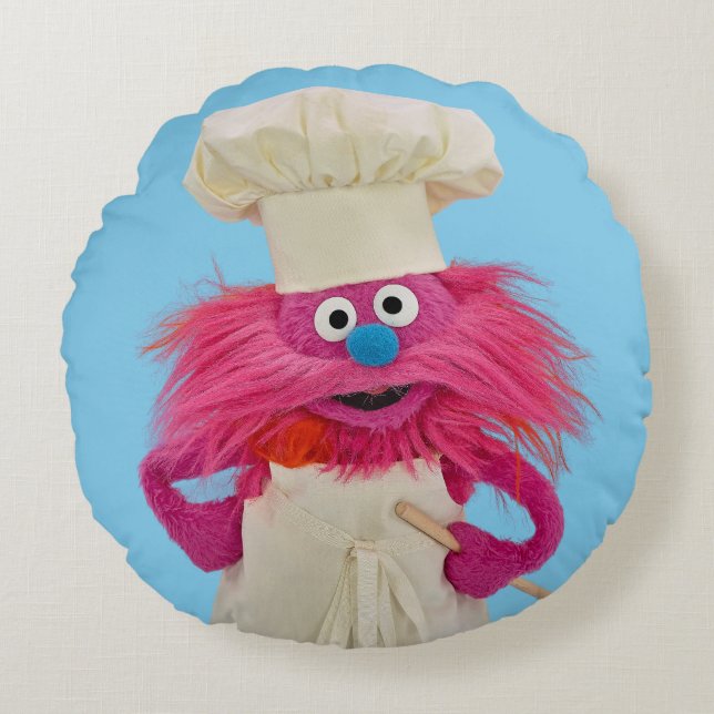 Coussins Ronds Camion alimentaire Monster de Cookie | Poing Gonge (Devant)