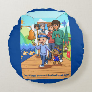 Coussins Ronds Cancer du sein Survivant Ronde Chimie Lancer Oreil