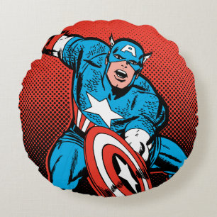 Coussins Ronds Captain America Shield