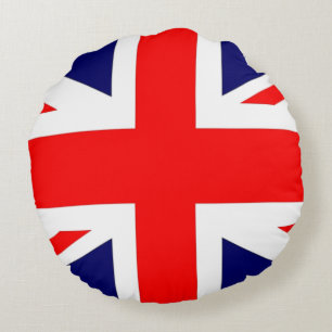 Coussins Ronds Carreau britannique de drapeau d'Union Jack