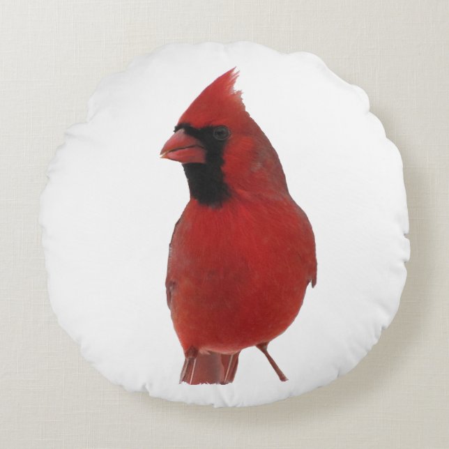 Coussins Ronds Carreau rond cardinal (Devant)