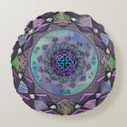 Carreau rond de mandala mystique celtique pourpre