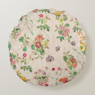 Coussins Ronds Carreau rond floral vintage