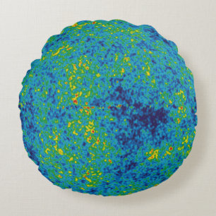 Coussins Ronds Carte de l'univers de la sonde à micro-ondes WMAP