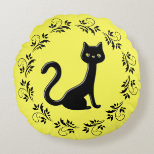 Coussins Ronds Carton de Kittens noir 8