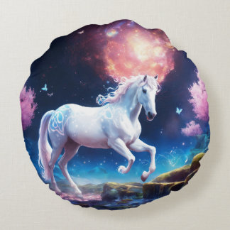Coussins Ronds Celestial Dreamscape Pegasus Tee