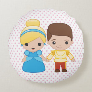Coussins Ronds Cendrillon et le prince charmant Emoji