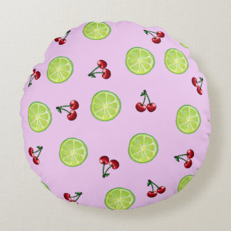 Coussins Ronds Cerise Limeade