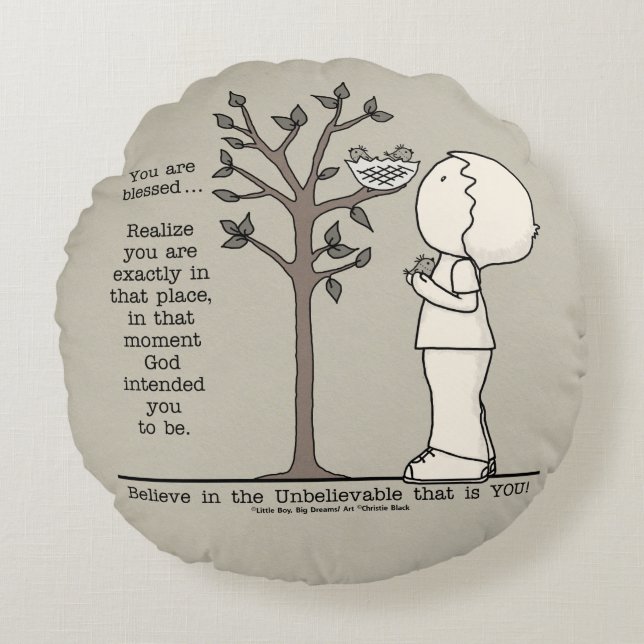 Coussins Ronds Cet endroit (Devant)