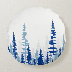 Coussins Ronds Charme toujours bleu