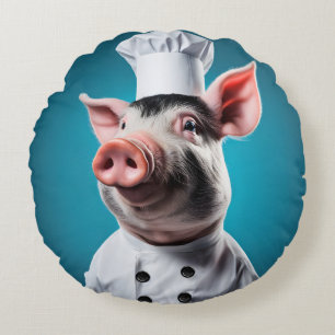 Coussins Ronds Chef Pig