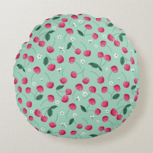 Coussins Ronds Cherry Blossom : Design festif d'été