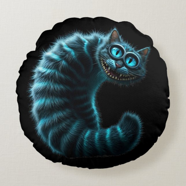 Coussins Ronds Cheshire Cat (Devant)
