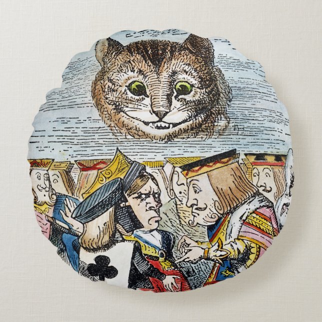 Coussins Ronds Cheshire Chat, 1865 (Devant)