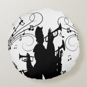 Coussins Ronds Cheval Section Trumpet Jazz Music