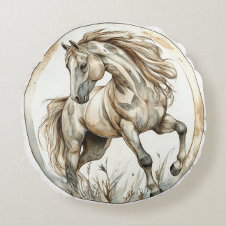 Coussins Ronds Cheval Wild Tame et collection intemporelle