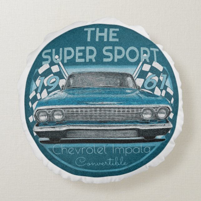 Coussins Ronds Chevy vintage (Dos)