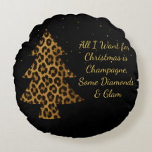 Chic Holiday Leopard Tree Design