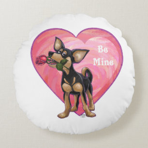 Coussins Ronds Chihuahua Saint-Valentin