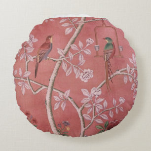 Coussins Ronds Chinoiserie rose