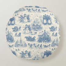 Chinoiserie Toile d'Hiver Bleu