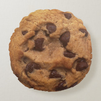 Coussins Ronds Chip chocolat Cookie drôle Look