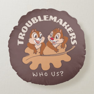 Coussins Ronds Chip & Dale Troublemakers
