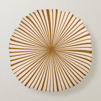 Coussins Ronds Chocolat noir rose pâle Brown Motif en bande