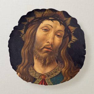 Coussins Ronds Christ couronné d'épines par Sandro Botticelli
