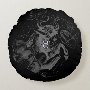 Coussins Ronds Chrome comme Taurus Zodiac Connexion Hevelius