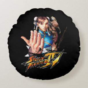 Coussins Ronds Chun-Li contre Vega