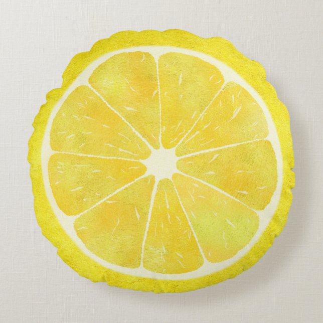 Coussins Ronds Citron frais (Devant)
