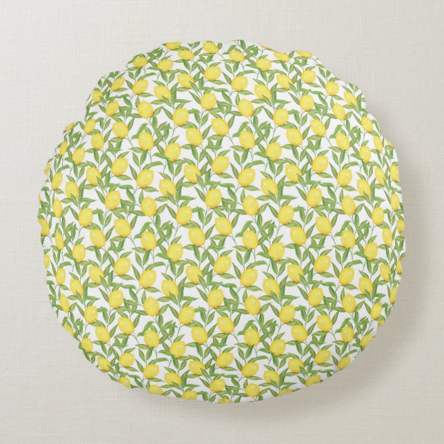 Coussins Ronds Citrons (Devant)