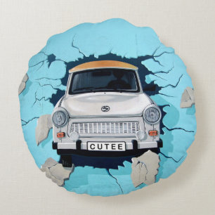 Coussins Ronds Classic Car Mural Vintage Car Art Classic Car Art