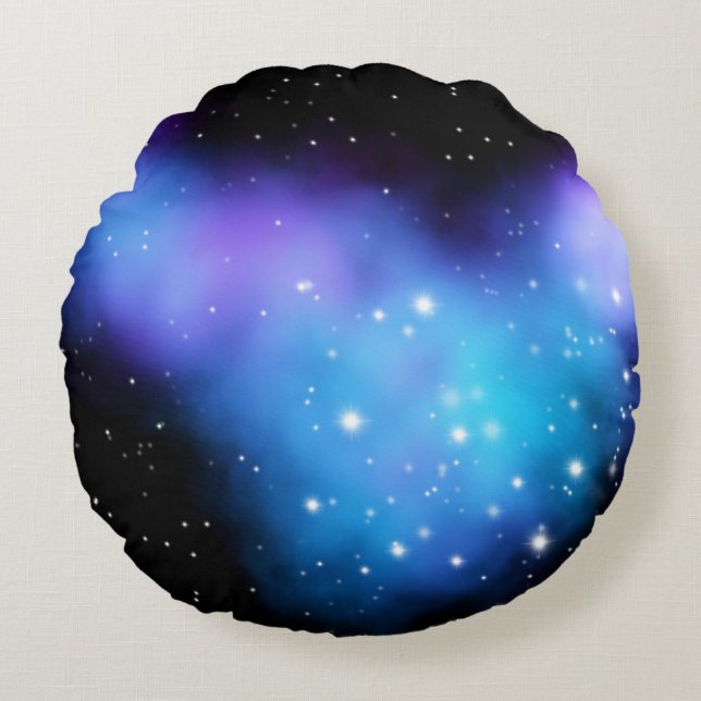 Coussins Ronds Clouages spatiaux Galaxy Starlight (Devant)