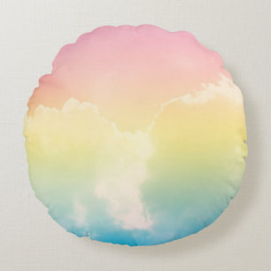 Coussins Ronds cloud background with a pastel colored gradient. b
