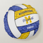 club de volley-ball en or bleu girly couleurs de l