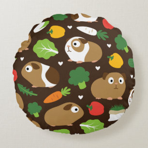 Coussins Ronds Cobayes et leurs festins