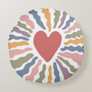 Coussins Ronds Coeur