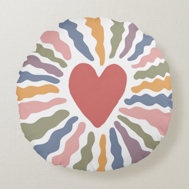 Coussins Ronds Coeur (Devant)