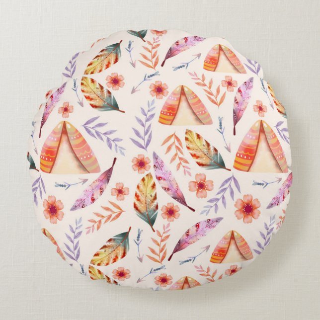 Coussins Ronds Colourful Ring  Pillow Design  (Devant)