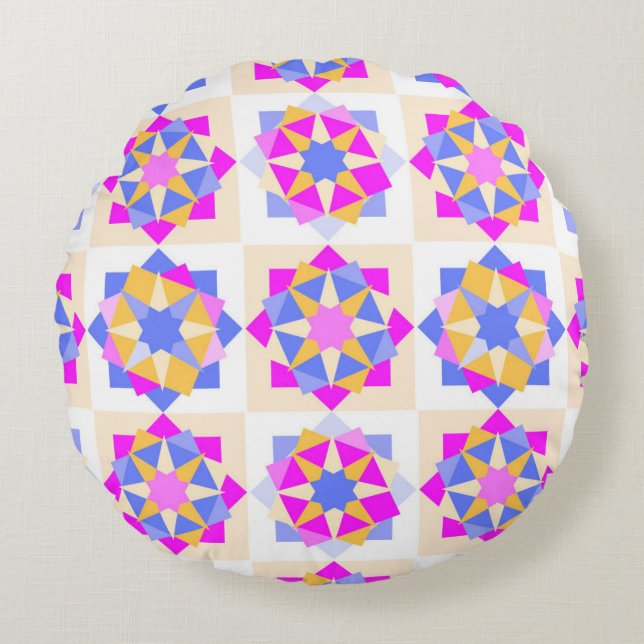 Coussins Ronds Colourful Round Pillow design  (Devant)
