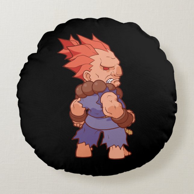 Coussins Ronds Combattant Akuma 2 de poche (Devant)
