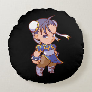 Coussins Ronds Combattant Chun-Li 2 de poche
