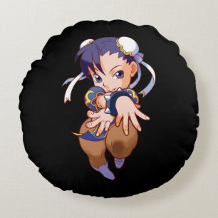 Coussins Ronds Combattant Chun-Li de poche