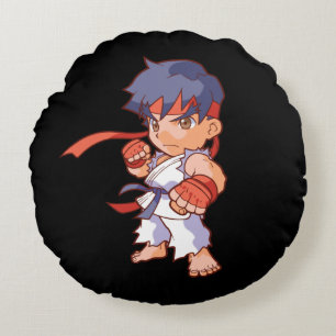 Coussins Ronds Combattant Ryu de poche