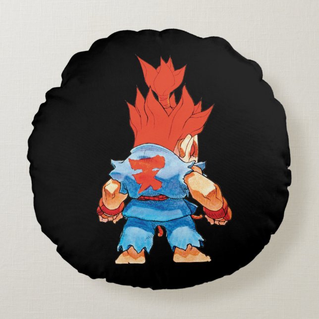 Coussins Ronds Combattant superbe II Turbo Akuma de puzzle (Devant)