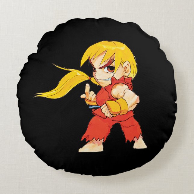 Coussins Ronds Combattant superbe II Turbo Ken de puzzle (Devant)