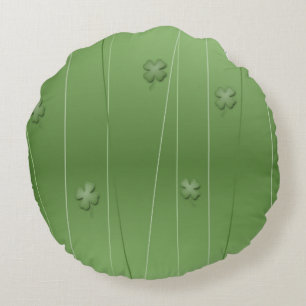 Coussins Ronds Conception de Clover Irlandais
